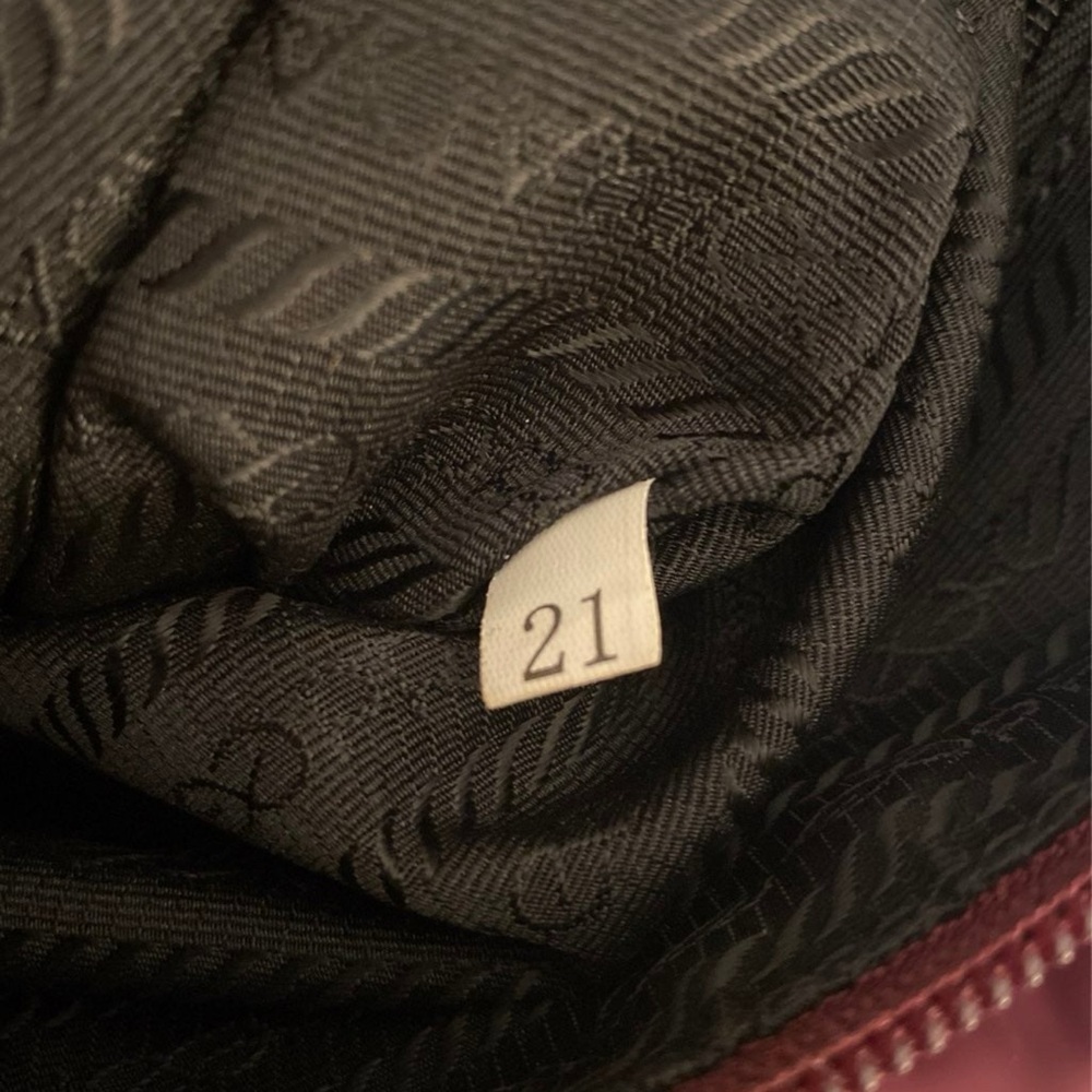 PRADA BT1738 VELA SPORT Nylon Messenger bag Granato with original dustbag &card - Picture 12 of 12